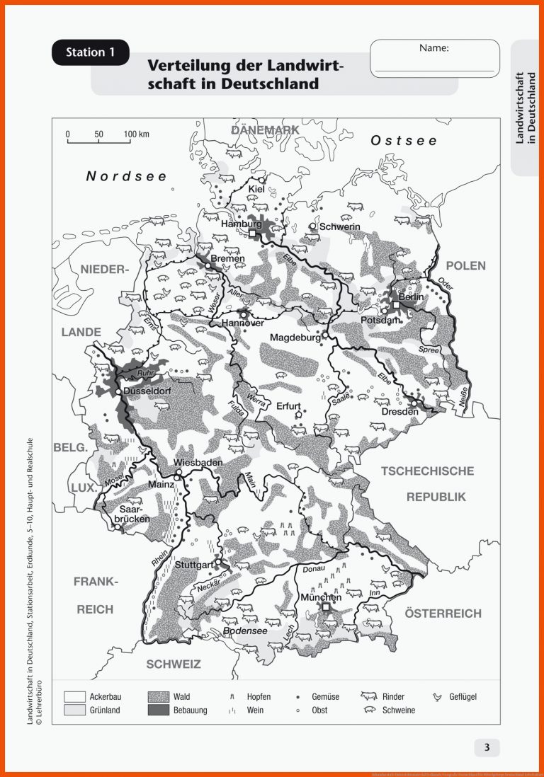 Sekundarstufe Unterrichtsmaterial Erdkunde/Geografie Deutschland für mittelgebirge deutschland arbeitsblatt