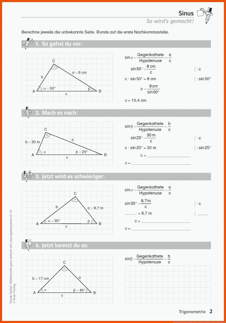 Sekundarstufe Unterrichtsmaterial für mathe arbeitsblätter klasse 7 mit lösungen