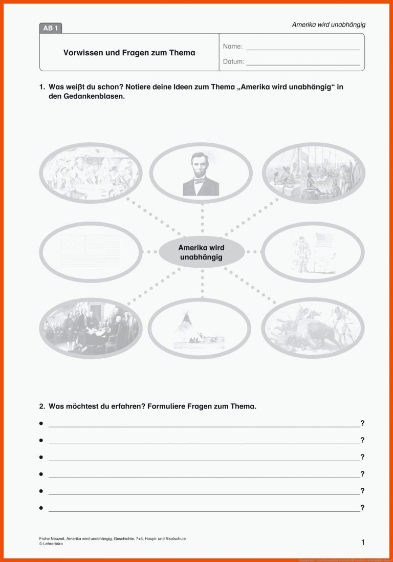Sekundarstufe Unterrichtsmaterial Geschichte für geschichte arbeitsblätter klasse 7