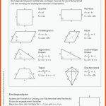 Sekundarstufe Unterrichtsmaterial Mathematik Fuer Vierecke Flächeninhalt Und Umfang Arbeitsblatt