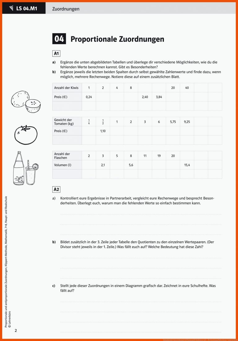Sekundarstufe Unterrichtsmaterial Mathematik Funktionen und ... für zuordnung mathe klasse 7 arbeitsblätter