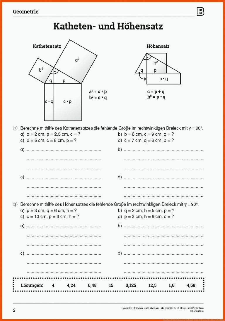 Sekundarstufe Unterrichtsmaterial Mathematik Geometrie für geometrie 8. klasse arbeitsblätter