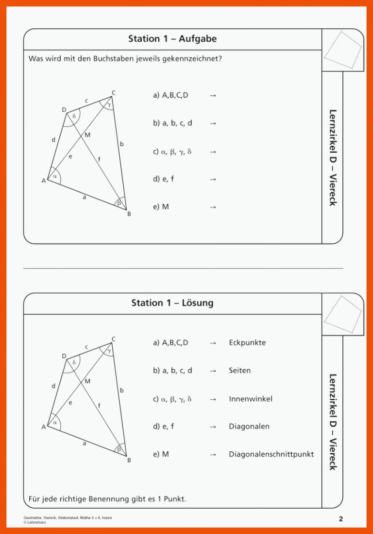 Sekundarstufe Unterrichtsmaterial Mathematik Geometrie Geometrie ... für geometrie 8. klasse arbeitsblätter
