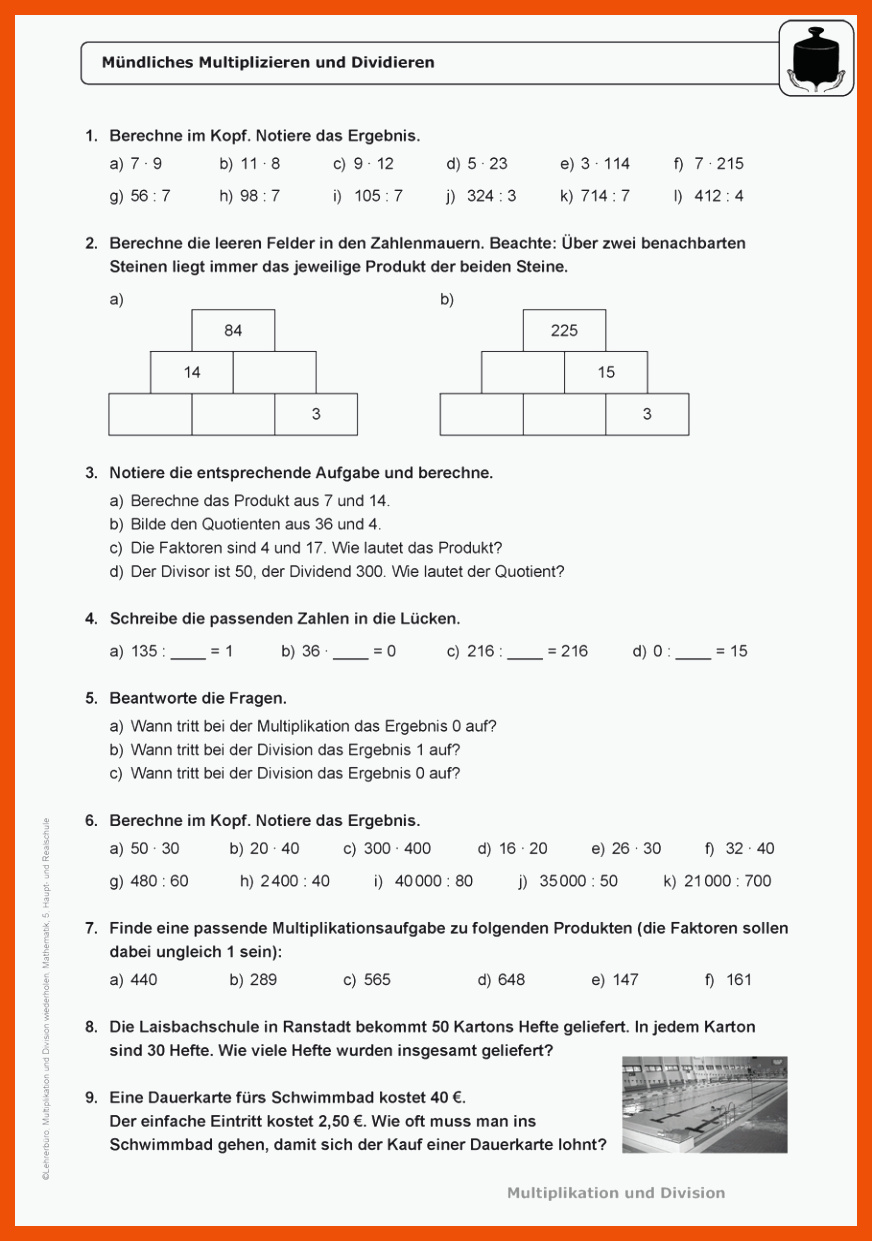 6 Mathe Realschule Klasse 5 Arbeitsblätter - Mathe Arbeitsblätter