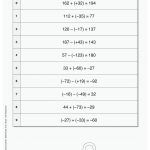 Sekundarstufe Unterrichtsmaterial Mathematik Grundrechenarten ... Fuer Rechnen Mit Ganzen Zahlen Arbeitsblätter