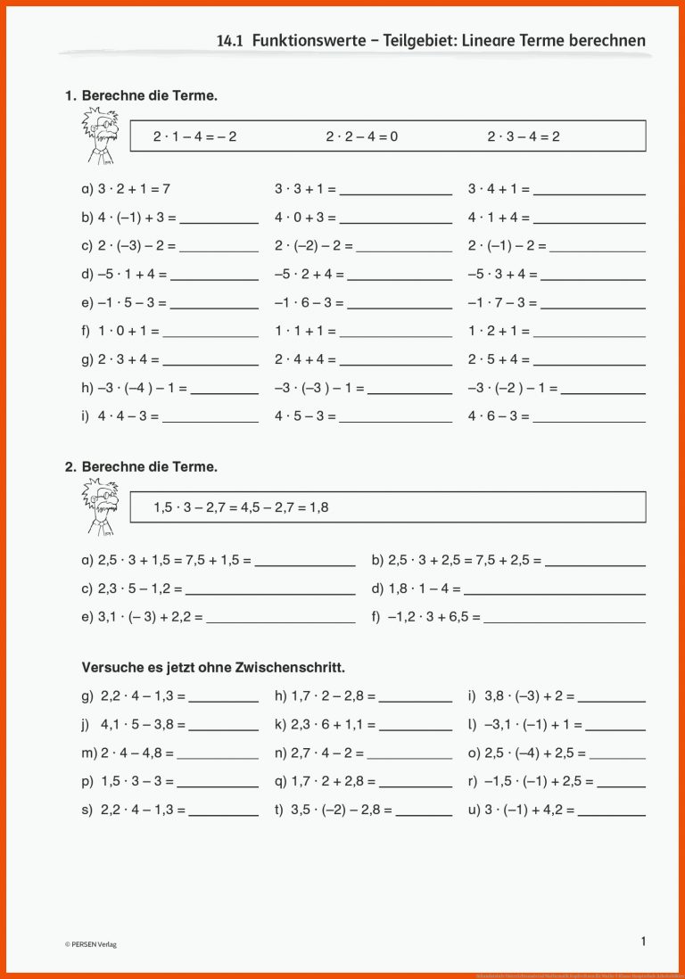 Sekundarstufe Unterrichtsmaterial Mathematik Kopfrechnen Fuer Mathe 5 Klasse Hauptschule Arbeitsblätter