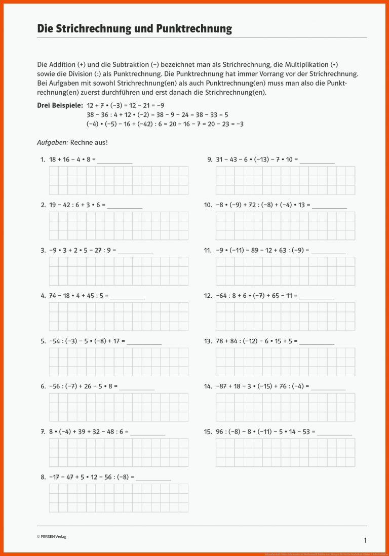 Sekundarstufe Unterrichtsmaterial Mathematik Zahlen Und Mengen Fuer Mathe Realschule Klasse 5 Arbeitsblätter