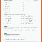 Sekundarstufe Unterrichtsmaterial Mathematik Zahlen Und Mengen ... Fuer Potenzgesetze Arbeitsblatt