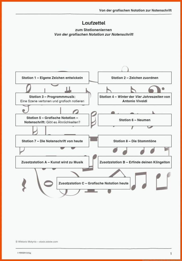 Sekundarstufe Unterrichtsmaterial Musik für grafische notation arbeitsblatt