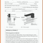 Sekundarstufe Unterrichtsmaterial Physik ElektrizitÃ¤tslehre ... Fuer Elektromagnetische Induktion Arbeitsblatt