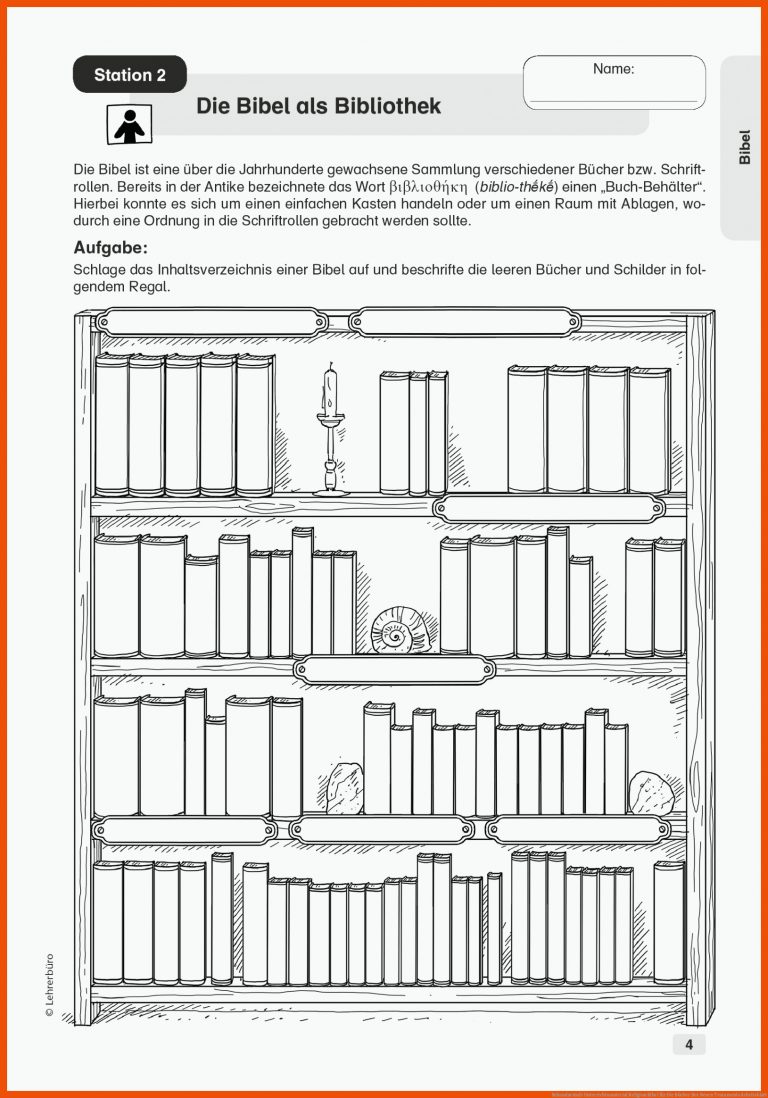 Sekundarstufe Unterrichtsmaterial Religion Bibel für die bücher des neuen testaments arbeitsblatt