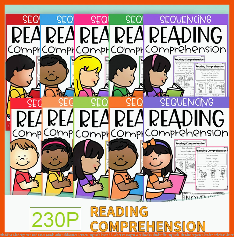 Sequencing Lesen VerstÃ¤ndnis fÃ¼r Kindergarten und Erste Grade ArbeitsblÃ¤tter Lernen Englisch lesen bÃ¼cher Passagen Workbooks Kinder für englisch für kindergartenkinder arbeitsblätter