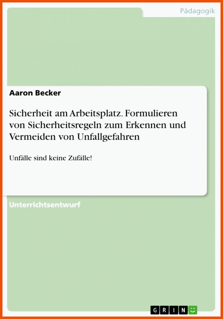 Sicherheit am Arbeitsplatz. Formulieren von Sicherheitsregeln zum ... für unfallgefahren in der küche arbeitsblatt