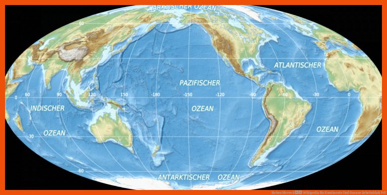 Sieben Meere â Wikipedia für kontinente und ozeane arbeitsblatt pdf