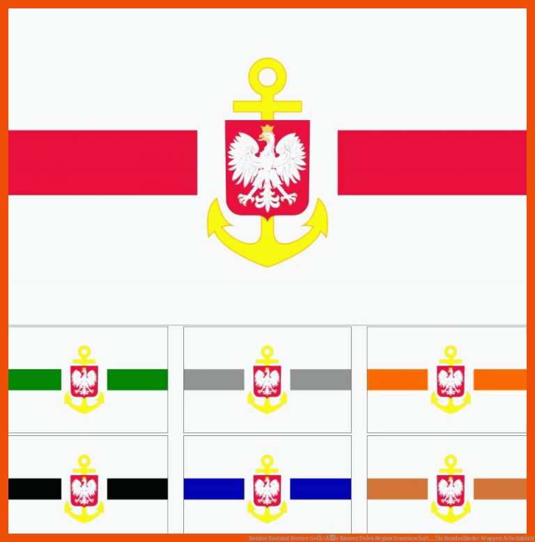 Sonder Zustand Service GefÃ¤Ãe Banner Polen Region Gemeinschaft ... für bundesländer wappen arbeitsblatt