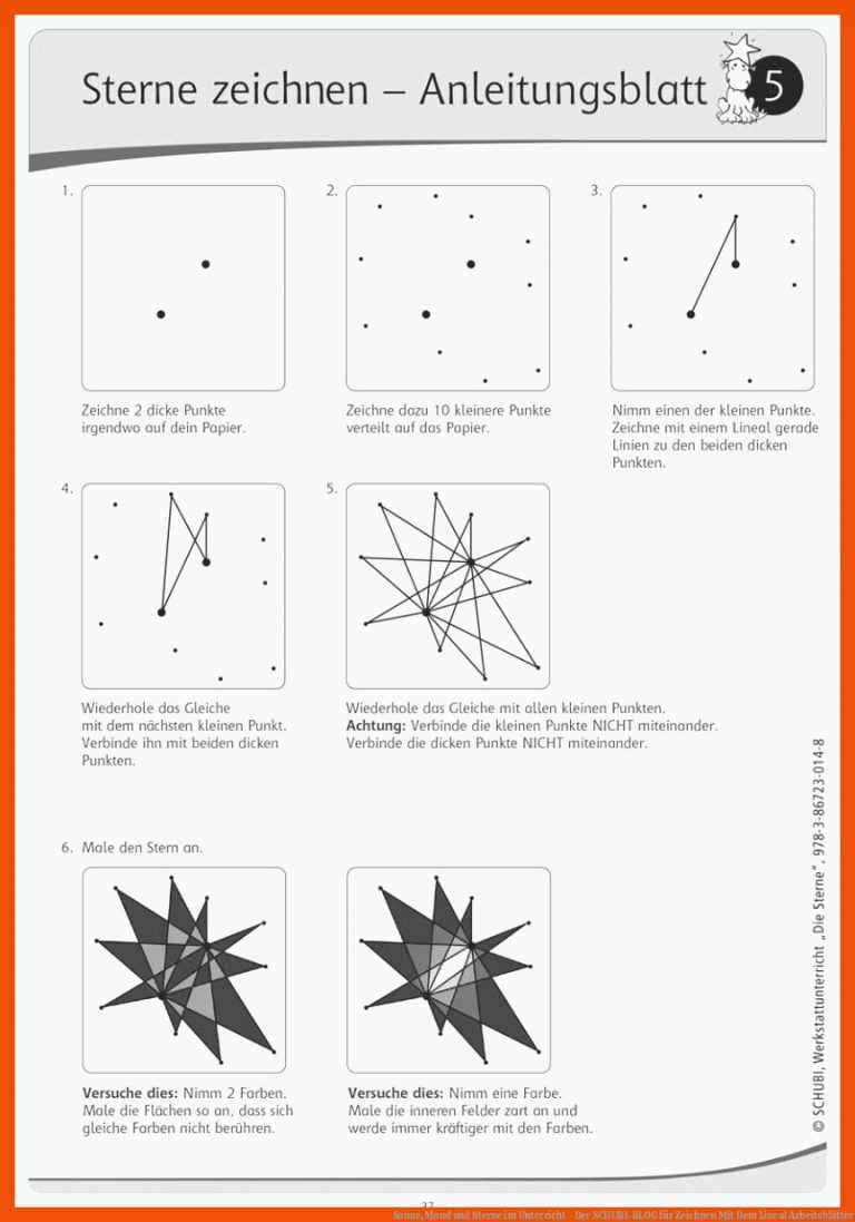 Sonne, Mond und Sterne im Unterricht - Der SCHUBI-BLOG für zeichnen mit dem lineal arbeitsblätter