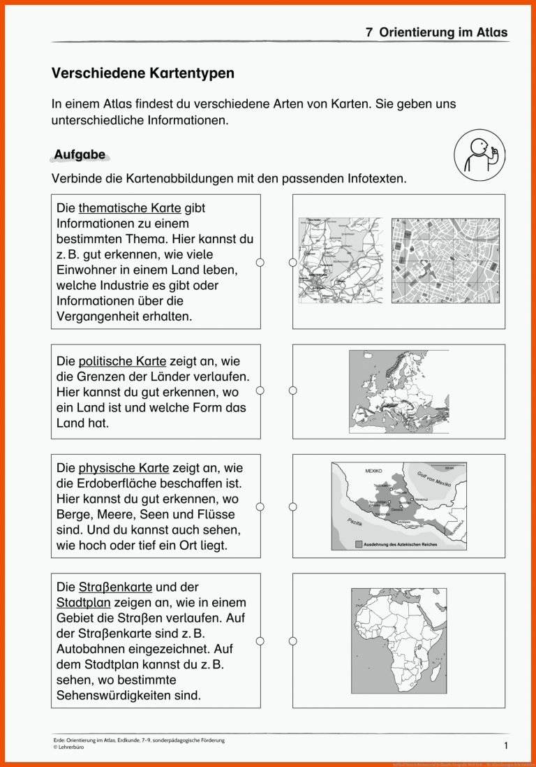 SoPÃ¤d Unterrichtsmaterial Erdkunde/Geografie Welt Erde ... für atlas übungen arbeitsblätter