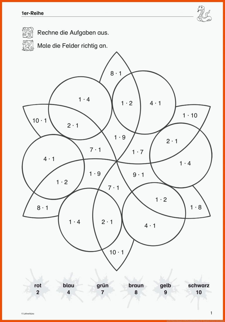 SoPÃ¤d Unterrichtsmaterial Mathematik Einmaleins für einmaleins division arbeitsblätter