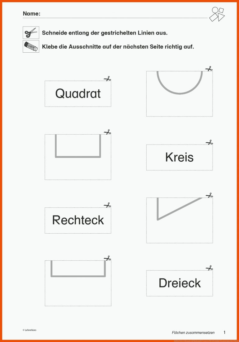 SoPÃ¤d Unterrichtsmaterial Mathematik Geometrie für arbeitsblatt zusammengesetzte flächen