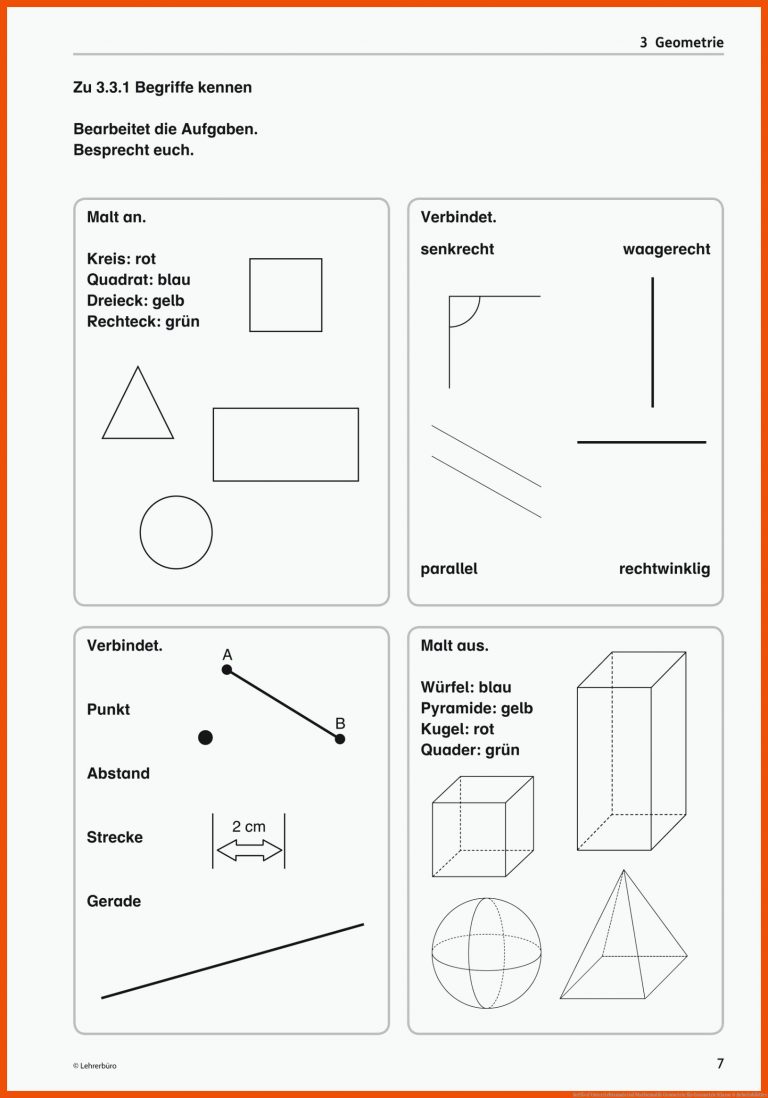 SoPÃ¤d Unterrichtsmaterial Mathematik Geometrie für geometrie klasse 6 arbeitsblätter