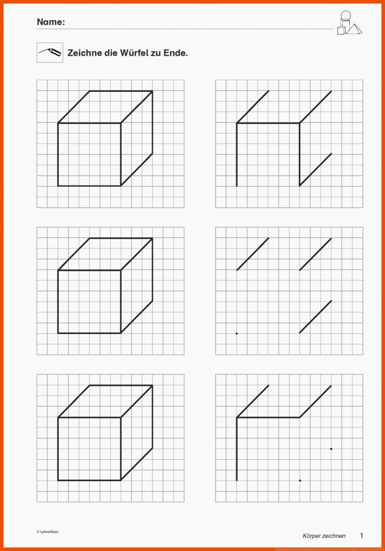 SopÃ¤d Unterrichtsmaterial Mathematik Geometrie Fuer Geometrische Körper 4 Klasse Arbeitsblätter