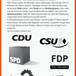 SopÃ¤d Unterrichtsmaterial Politik Parteien, Wahlkampf Und Die ... Fuer Arbeitsblatt Parteien
