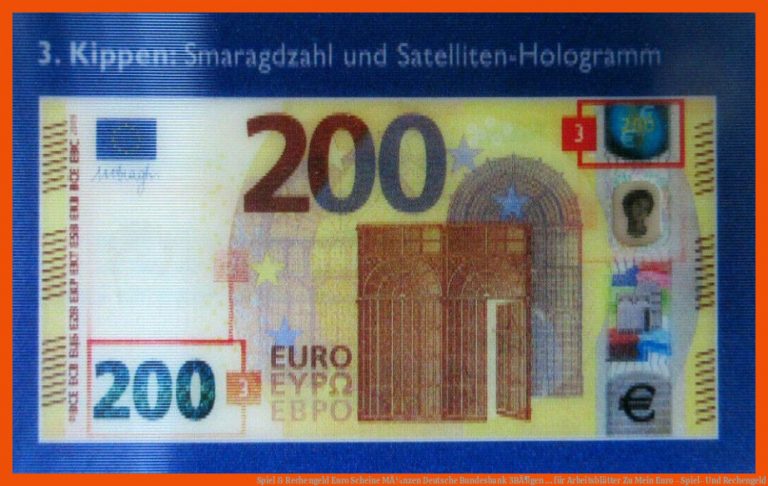Spiel & Rechengeld Euro Scheine MÃ¼nzen Deutsche Bundesbank 3BÃ¶gen ... für arbeitsblätter zu mein euro - spiel- und rechengeld