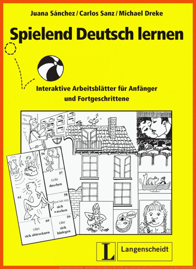 Spielend Deutsch lernen - Interaktive ArbeitsblÃ¤tter fÃ¼r AnfÃ¤nger und Fortgeschrittene für deutsch lernen mit bildern arbeitsblätter
