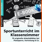 Sportunterricht Im Klassenzimmer 1 - Sekundarstufe Fuer Sporttheorie Arbeitsblätter Pdf