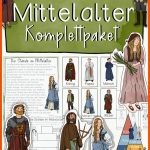 StÃ¤nde Im Mittelalter Unterrichtsreihe - Tafelmaterial ... Fuer Leben Im Mittelalter Arbeitsblätter