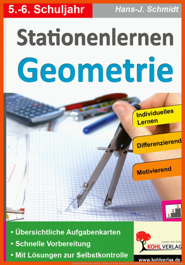 Stationenlernen Geometrie / Klasse 5-6 für geometrie verschiebung 6 klasse arbeitsblätter mit lösungen