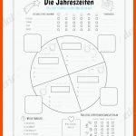 Steckbrief Jahreszeiten Fuer Die Jahresuhr Text Arbeitsblatt