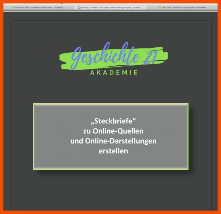 Steckbriefâ zu Online-Quellen und Online-Darstellungen | Akademie ... für quellen der geschichte arbeitsblatt