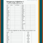 Steigerung - Adjektive Fuer Adjektive Arbeitsblätter