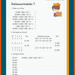 Stellenwerttabelle, Zahlenstrahl Fuer Arbeitsblätter Mathematik Förderschule Kostenlos
