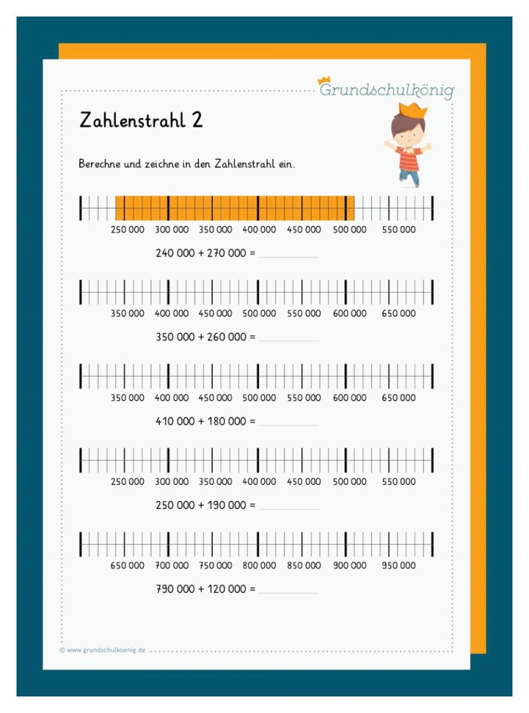 Stellenwerttabelle, Zahlenstrahl Fuer Arbeitsblätter Zahlenstrahl übungen