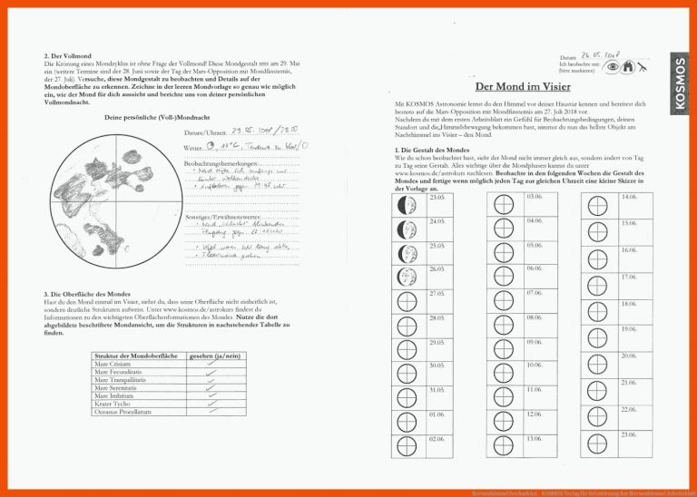 Sternenhimmel beobachten - KOSMOS Verlag für orientierung am sternenhimmel arbeitsblatt