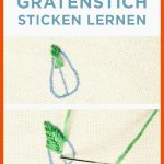 Sticken FÃr AnfÃnger - 8 Grundstiche Zum Sticken Lernen Fuer Stickstiche Arbeitsblatt