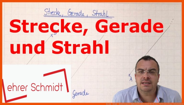 Strecke - Gerade - Strahl | Geometrie | Mathematik | Lehrerschmidt für strecken und geraden klasse 5 arbeitsblätter