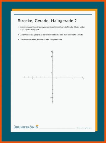 Strecken Und Geraden Klasse 5 Arbeitsblätter Pdf