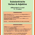 Substantivierung Von Verben & Adjektiven 4learning2gether.eu Fuer Nominalisierung Von Verben Und Adjektiven Arbeitsblatt