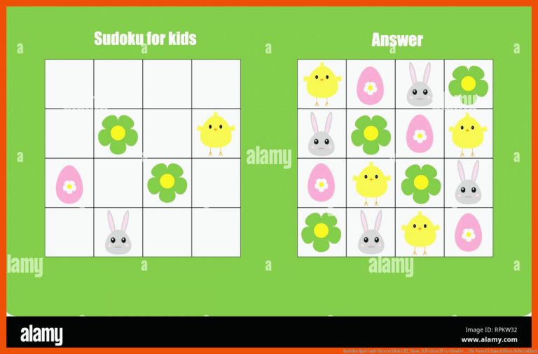 Sudoku Spiel mit Ostern bilder Ei, Hase, KÃ¼ken fÃ¼r Kinder ... für vom ei zum küken arbeitsblatt