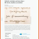 SÃ¼tterlin Schreiben Und Lesen Ã¼ben Fuer Sütterlinschrift Arbeitsblatt