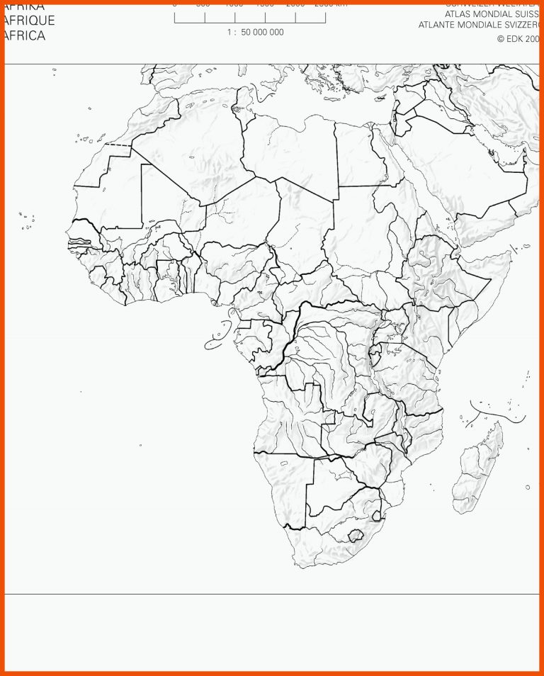 SwissEduc - Geographie - Atlas-Kopiervorlagen für oberflächenformen afrikas arbeitsblatt