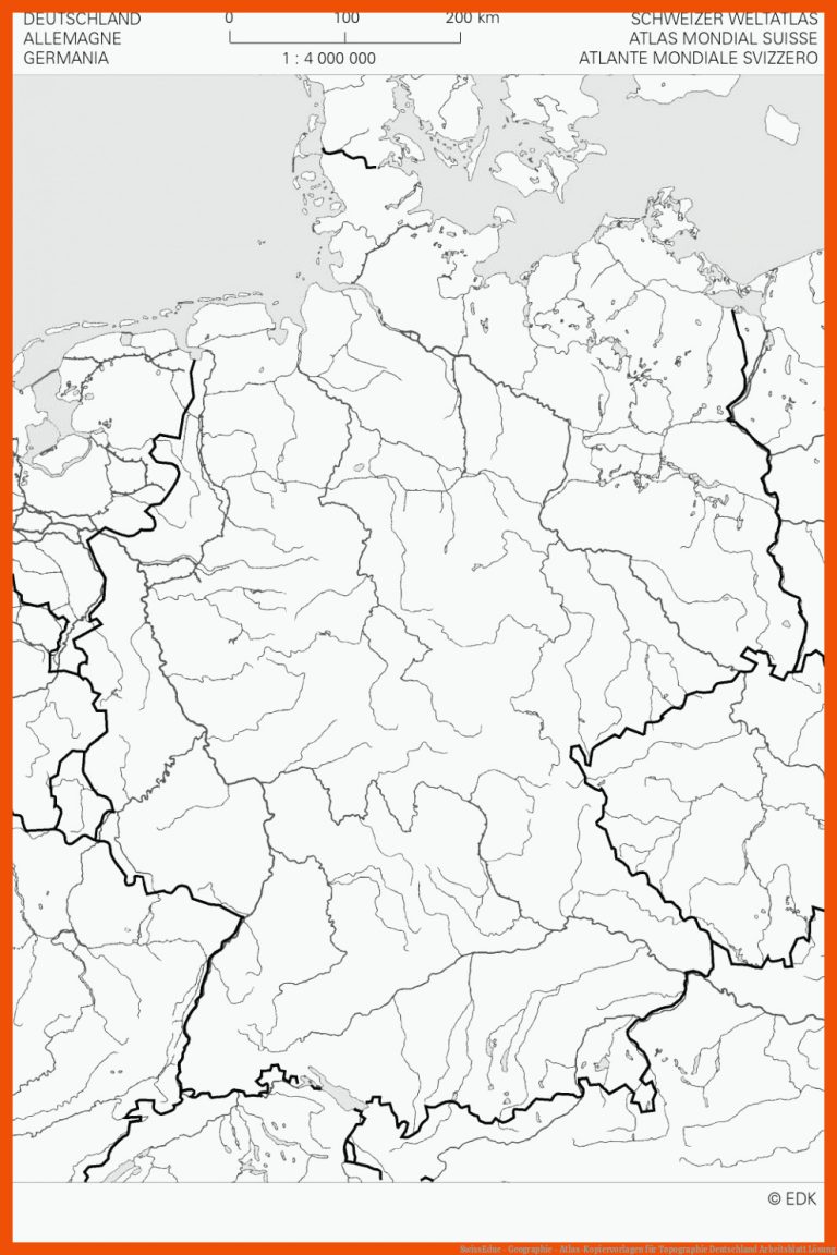 SwissEduc - Geographie - Atlas-Kopiervorlagen für topographie deutschland arbeitsblatt lösung
