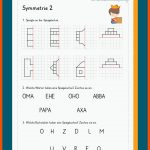 Symmetrie Fuer Figuren Im Koordinatensystem Zeichnen Arbeitsblatt