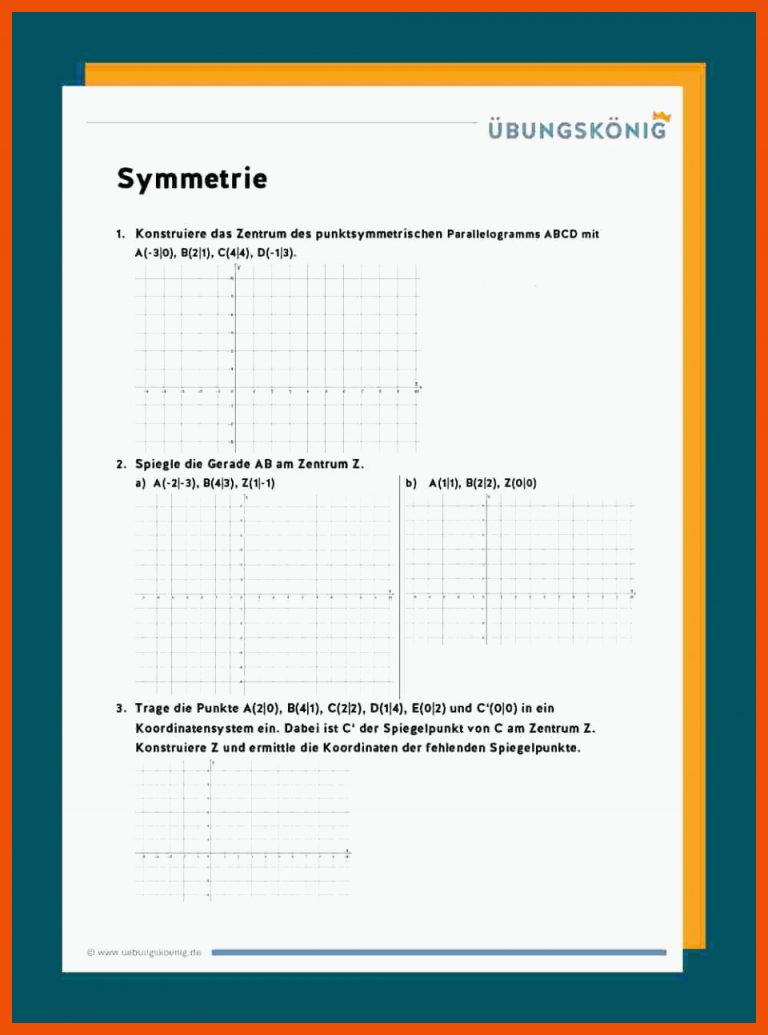 Symmetrie für symmetrie klasse 2 arbeitsblätter