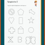 Symmetrie / Symmetrieachse / Symmetrische Figuren Fuer ähnliche Figuren Arbeitsblatt