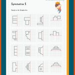Symmetrie / Symmetrieachse / Symmetrische Figuren Fuer Drehsymmetrische Figuren Arbeitsblatt