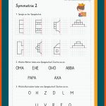 Symmetrie / Symmetrieachse / Symmetrische Figuren Fuer Symmetrieachse Einzeichnen Arbeitsblatt